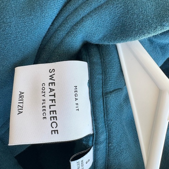 Aritzia Blue Sweatfleece Hoodie - Picture 2 of 4